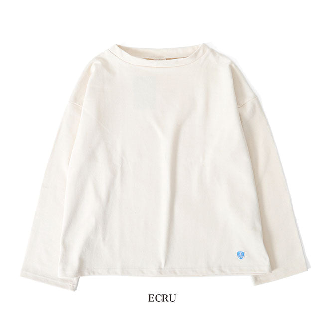 ORCIVAL オーシバル コットンロード ワイドシルエット モックネック Tシャツ B631 長袖Tシャツ ボーダー レディース
