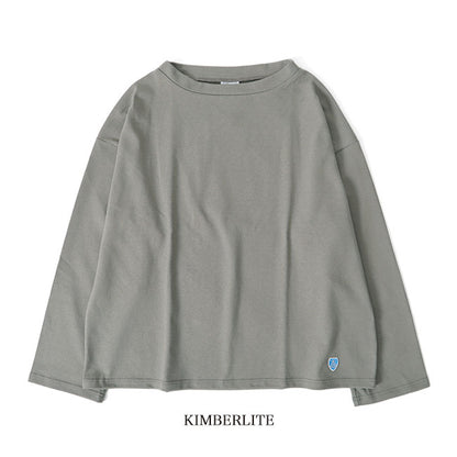 ORCIVAL オーシバル コットンロード ワイドシルエット モックネック Tシャツ B631 長袖Tシャツ ボーダー レディース