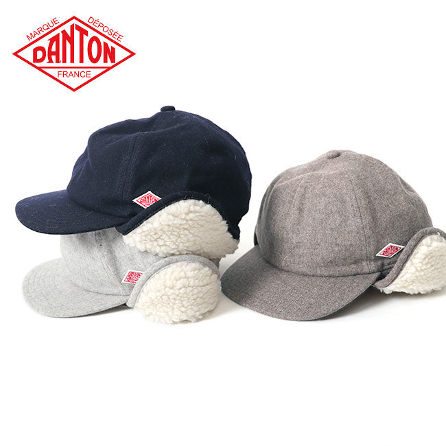 DANTON ダントン ウールエタミン ボアフリース フライトキャップ JD-7284 EKE 帽子 メンズ レディース
