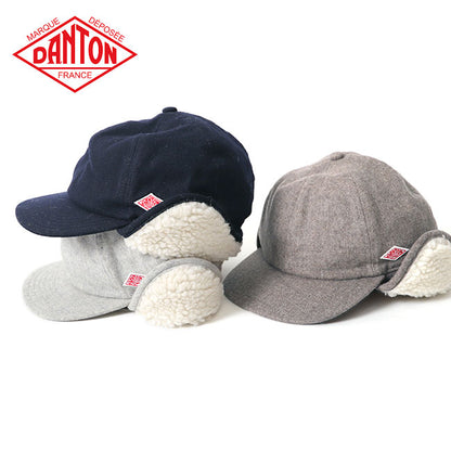 DANTON ダントン ウールエタミン ボアフリース フライトキャップ JD-7284 EKE 帽子 メンズ レディース