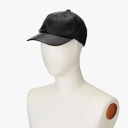 KIJIMA TAKAYUKI SHEEPSKIN LEATHER 6PANEL CAP 242809