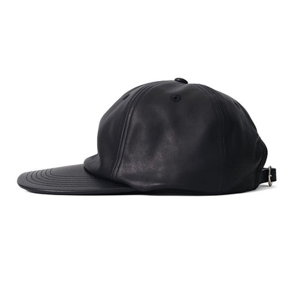 KIJIMA TAKAYUKI SHEEPSKIN LEATHER 6PANEL CAP 242809