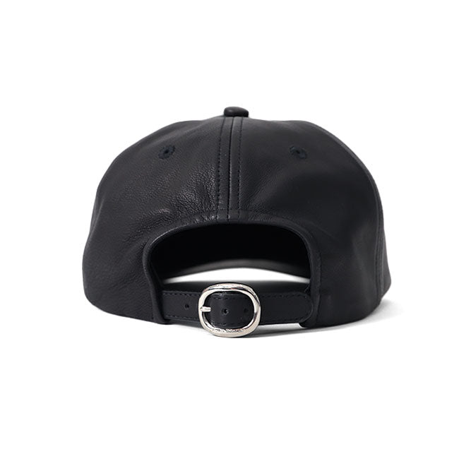 KIJIMA TAKAYUKI SHEEPSKIN LEATHER 6PANEL CAP 242809