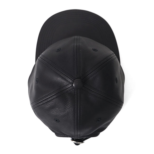 KIJIMA TAKAYUKI SHEEPSKIN LEATHER 6PANEL CAP 242809