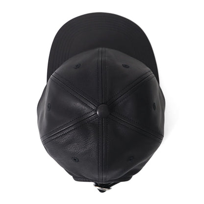 KIJIMA TAKAYUKI SHEEPSKIN LEATHER 6PANEL CAP 242809
