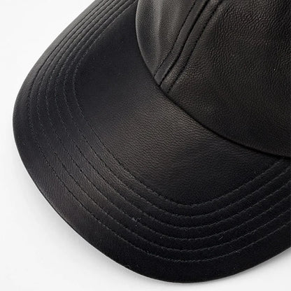 KIJIMA TAKAYUKI SHEEPSKIN LEATHER 6PANEL CAP 242809