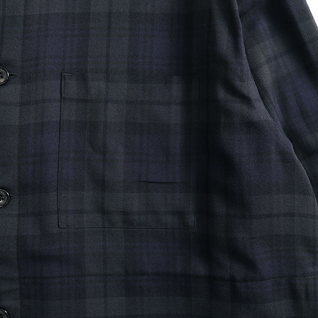 Traditional Weatherwear トラディショナルウェザーウェア チェック ワークシャツ G242OSFSH0308TL ブラックウォッチ メンズ