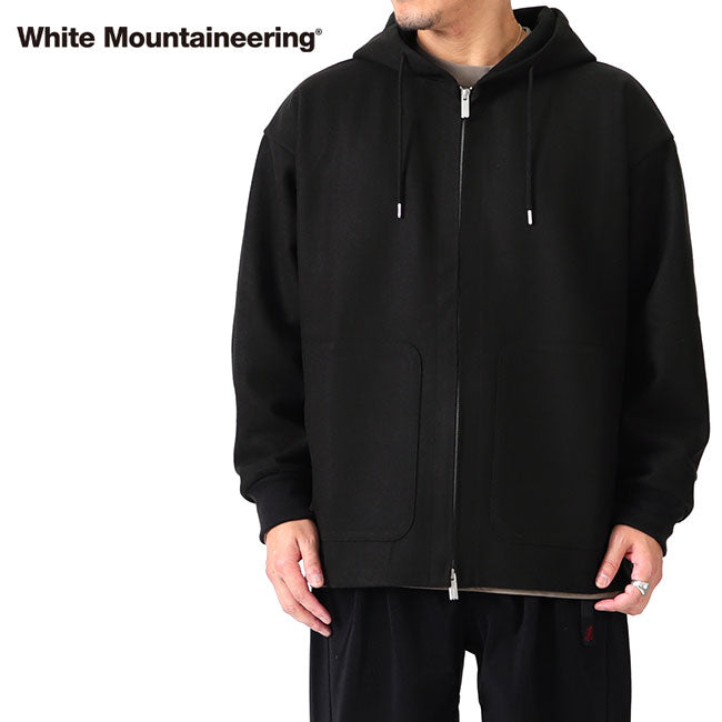 White Mountaineering MELTON ZIP UP HOODIE WM2473517