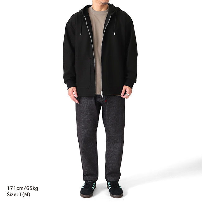 White Mountaineering MELTON ZIP UP HOODIE WM2473517