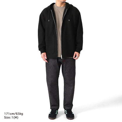 White Mountaineering MELTON ZIP UP HOODIE WM2473517