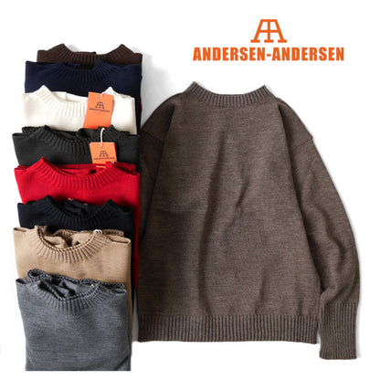 ANDERSEN-ANDERSEN アンデルセンアンデルセン 7ゲージ シーマン クルーネック セーター SEAMAN CREWNECK 7GG (メンズ レディース)