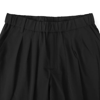 White Mountaineering BLK STRETCH 3 TUCK PANTS BK2271407