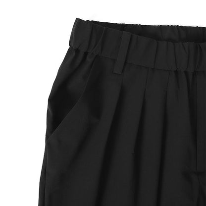 White Mountaineering BLK STRETCH 3 TUCK PANTS BK2271407
