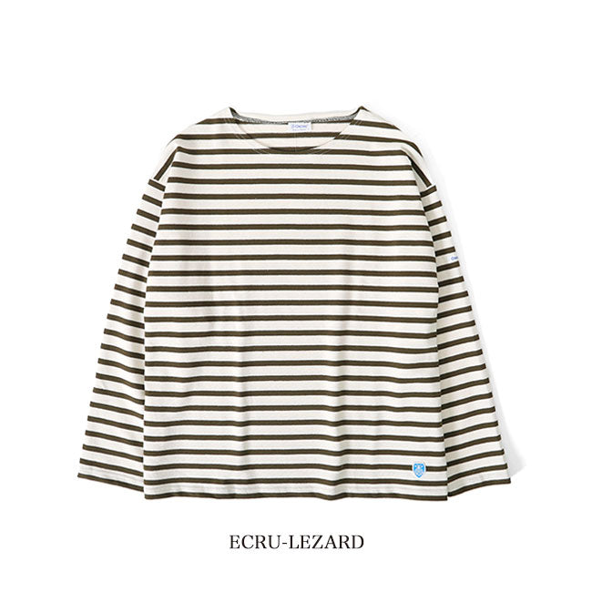 ORCIVAL オーシバル コットンロード ワイド ボートネック フレンチバスクシャツ B249 ロンT 長袖Tシャツ レディース