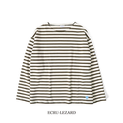 ORCIVAL オーシバル コットンロード ワイド ボートネック フレンチバスクシャツ B249 ロンT 長袖Tシャツ レディース