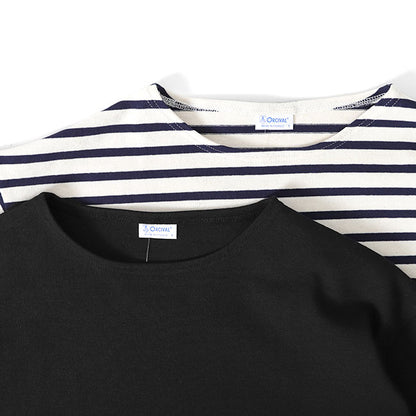 ORCIVAL オーシバル コットンロード ワイド ボートネック フレンチバスクシャツ B249 ロンT 長袖Tシャツ レディース
