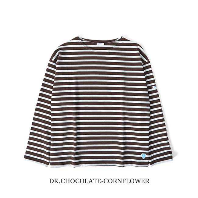 ORCIVAL オーシバル コットンロード ワイド ボートネック フレンチバスクシャツ B249 ロンT 長袖Tシャツ レディース