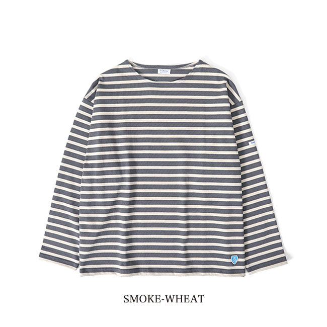 ORCIVAL オーシバル コットンロード ワイド ボートネック フレンチバスクシャツ B249 ロンT 長袖Tシャツ レディース