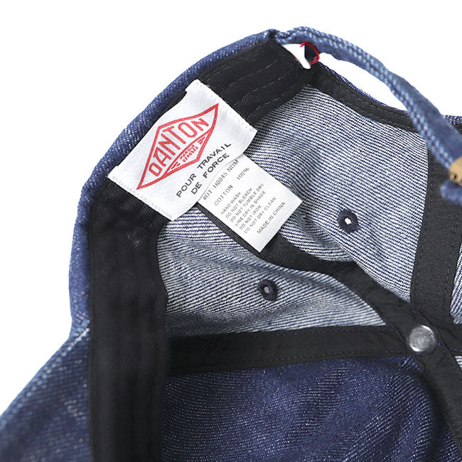 DANTON ダントン デニム ロゴキャップ DT-H0045 NDM 帽子 メンズ レディース