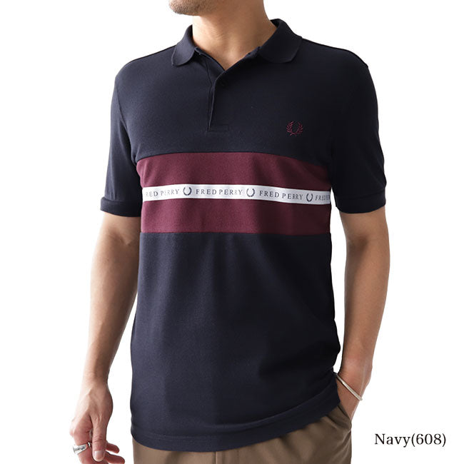 Fred Perry フレッドペリー 鹿の子 切り返しポロシャツ M5566 (メンズ)