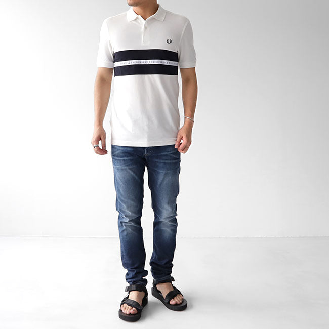 Fred Perry フレッドペリー 鹿の子 切り返しポロシャツ M5566 (メンズ)