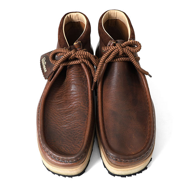 CLARKS クラークス Wallabee Scout ワラビー スカウト レザー モカシンブーツ 26178204 茶 メンズ