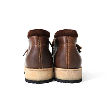 CLARKS クラークス Wallabee Scout ワラビー スカウト レザー モカシンブーツ 26178204 茶 メンズ
