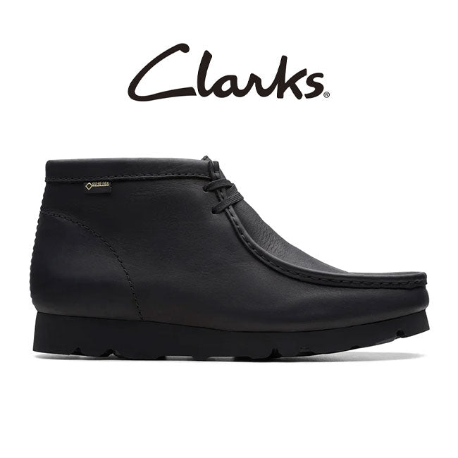 CLARKS クラークス Wallabee BT GTX レザー ワラビーブーツ ゴアテックス 26146260 黒 メンズ