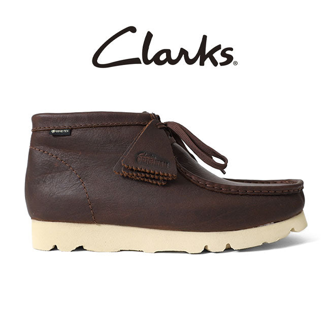 CLARKS クラークス Wallabee BT GTX レザー ワラビーブーツ ゴアテックス 26177730 茶 メンズ