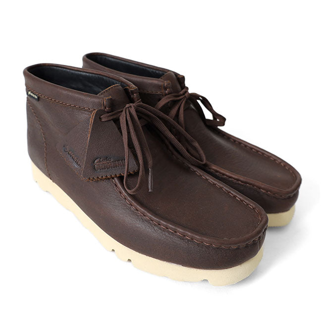 CLARKS クラークス Wallabee BT GTX レザー ワラビーブーツ ゴアテックス 26177730 茶 メンズ