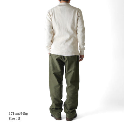 Nigel Cabourn ナイジェルケーボン ハイネック モックネック ワッフルトレーナー 80350020028 (メンズ)