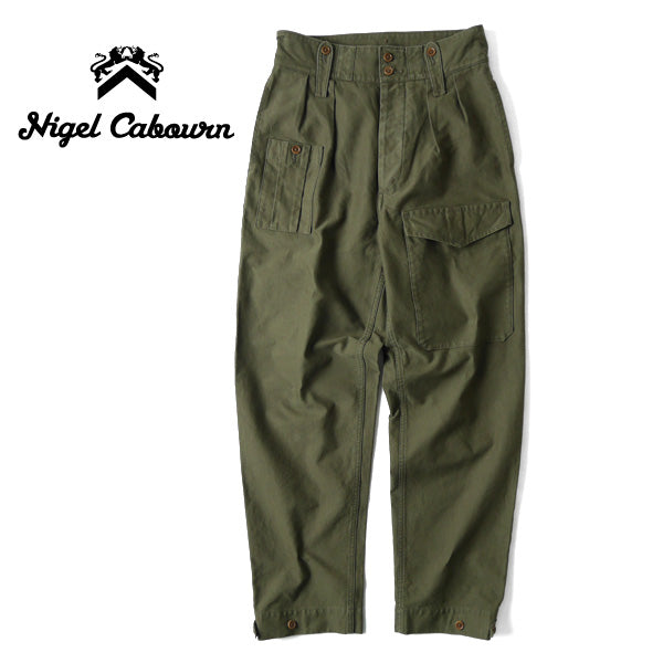 Nigel Cabourn ナイジェルケーボン ブリティッシュ カーゴパンツ ミリタリー 80350050010 80360050030 80400050030 オリーブ (メンズ)