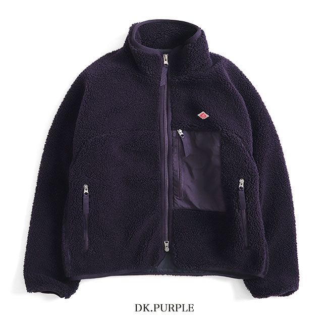 DANTON ダントン スタンドカラー ボアフリースジャケット DT-A0194 LBA 中綿 レディース