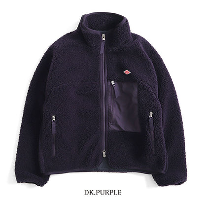 DANTON ダントン スタンドカラー ボアフリースジャケット DT-A0194 LBA 中綿 レディース