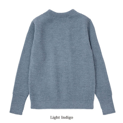 ANDERSEN-ANDERSEN アンデルセンアンデルセン NAVY CREWNECK 5GG インディゴ ネイビー クルーネック ニットセーター メンズ レディース