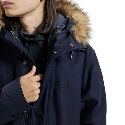 FRED PERRY フレッドペリー フィッシュテール ミリタリー モッズコート J4569 ファー付き モッズパーカー メンズ