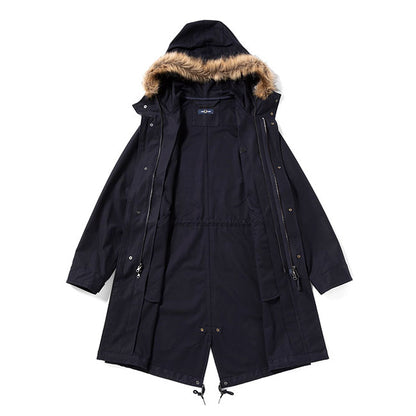 FRED PERRY フレッドペリー フィッシュテール ミリタリー モッズコート J4569 ファー付き モッズパーカー メンズ