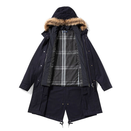 FRED PERRY フレッドペリー フィッシュテール ミリタリー モッズコート J4569 ファー付き モッズパーカー メンズ