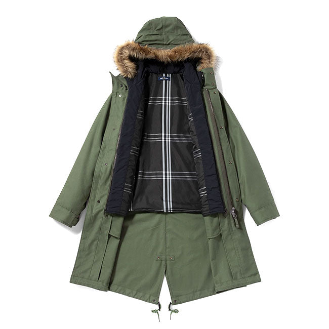 FRED PERRY フレッドペリー フィッシュテール ミリタリー モッズコート J4569 ファー付き モッズパーカー メンズ