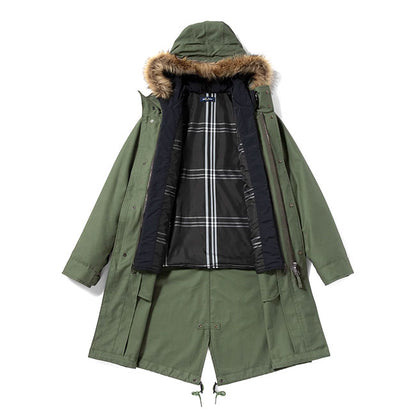 FRED PERRY フレッドペリー フィッシュテール ミリタリー モッズコート J4569 ファー付き モッズパーカー メンズ