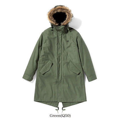FRED PERRY フレッドペリー フィッシュテール ミリタリー モッズコート J4569 ファー付き モッズパーカー メンズ