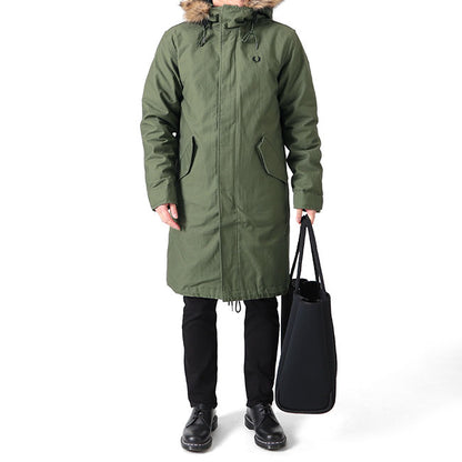 FRED PERRY フレッドペリー フィッシュテール ミリタリー モッズコート J4569 ファー付き モッズパーカー メンズ