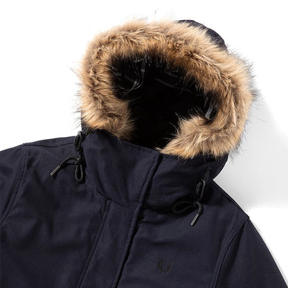FRED PERRY フレッドペリー フィッシュテール ミリタリー モッズコート J4132 ファー付き モッズパーカー レディース