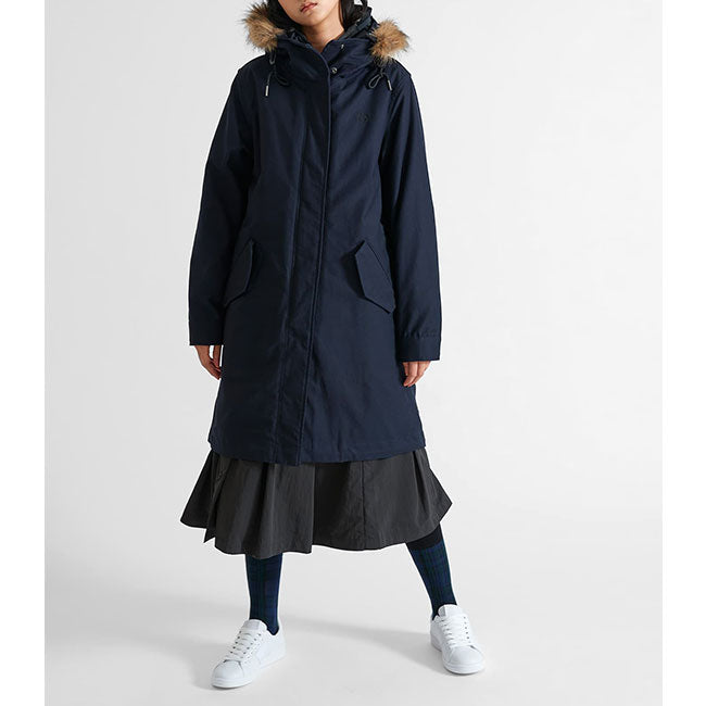 FRED PERRY フレッドペリー フィッシュテール ミリタリー モッズコート J4132 ファー付き モッズパーカー レディース