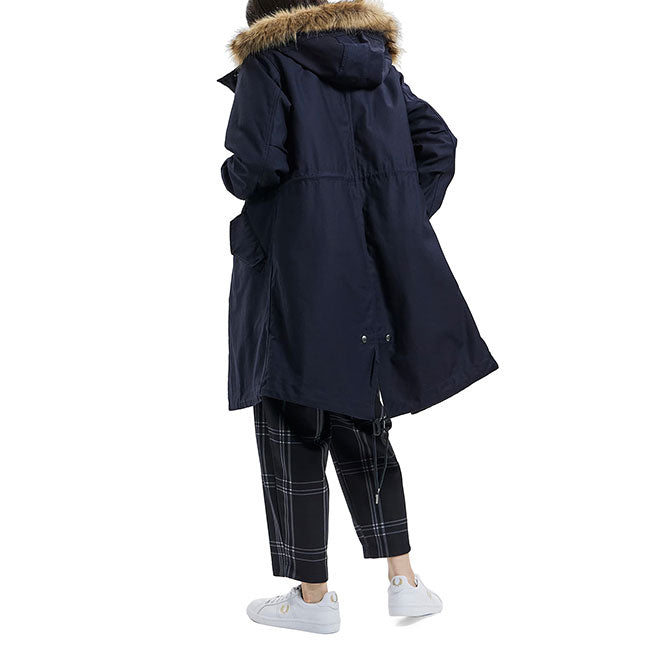 FRED PERRY フレッドペリー フィッシュテール ミリタリー モッズコート J4132 ファー付き モッズパーカー レディース
