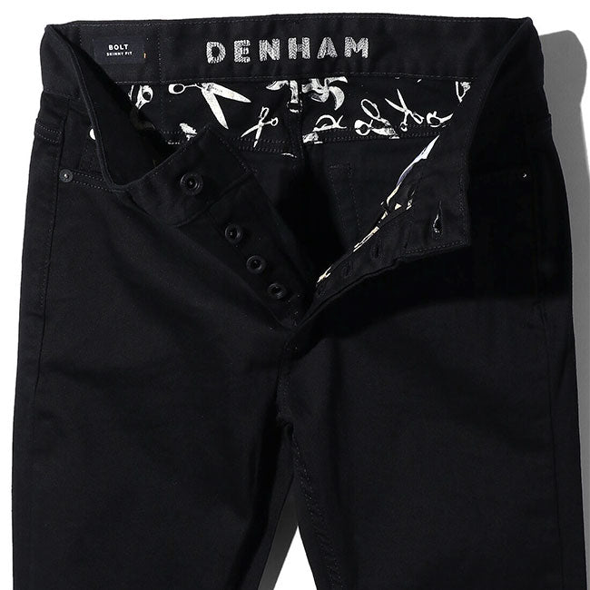 DENHAM デンハム BOLT WLSB ボルト スキニーフィット ブラックジーンズ メンズ