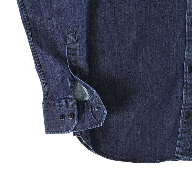 DENHAM デンハム AXEL SHIRT IC シザーロゴ アクセル ストレッチ デニムシャツ 01-21-10-43-030 長袖シャツ メンズ