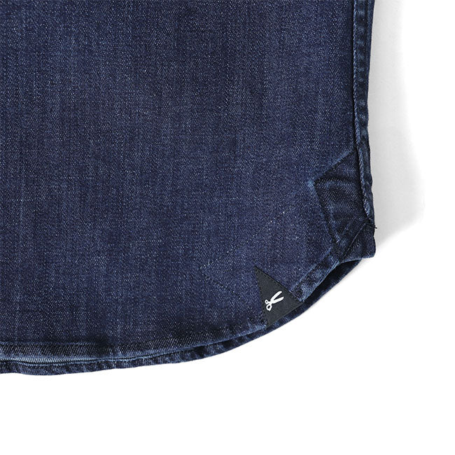 DENHAM デンハム AXEL SHIRT IC シザーロゴ アクセル ストレッチ デニムシャツ 01-21-10-43-030 長袖シャツ メンズ