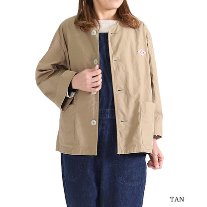 DANTON ダントン ノーカラージャケット JD-8876 DUK ワークジャケット (レディース)