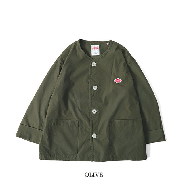DANTON ダントン ノーカラージャケット JD-8876 DUK ワークジャケット (レディース)